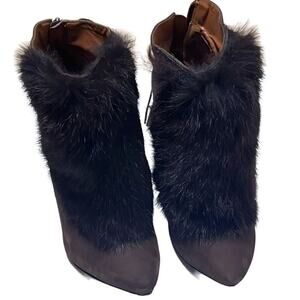 SCHULTZ FECHADO SALTO ALTO  NOBUCK BROWN‎ FÜR BOOT SIZE 9 B